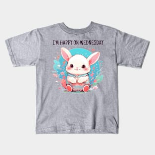 Happy wednesday rabbit Kids T-Shirt